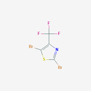 molecular formula C4Br2F3NS B2546801 2,5-Dibromo-4-(trifluoromethyl)thiazole CAS No. 79257-58-2