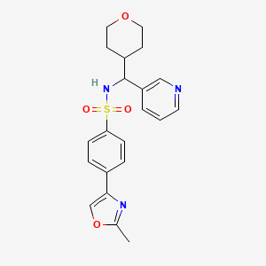 4-(2-methyloxazol-4-yl)-N-(pyridin-3-yl(tetrahydro-2H-pyran-4-yl)methyl)benzenesulfonamide