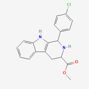 methyl 1-(4-chlorophenyl)-2,3,4,9-tetrahydro-1H-beta-carboline-3-carboxylate