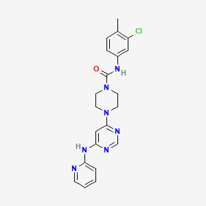 N-(3-chloro-4-methylphenyl)-4-(6-(pyridin-2-ylamino)pyrimidin-4-yl)piperazine-1-carboxamide