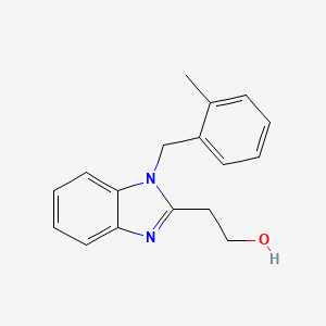 molecular formula C17H18N2O B2546817 2-[1-(2-methylbenzyl)-1H-benzimidazol-2-yl]ethanol CAS No. 941823-60-5