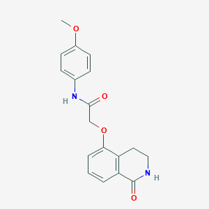 N-(4-methoxyphenyl)-2-[(1-oxo-3,4-dihydro-2H-isoquinolin-5-yl)oxy]acetamide