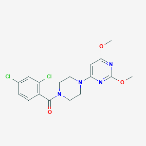 (2,4-Dichlorophenyl)(4-(2,6-dimethoxypyrimidin-4-yl)piperazin-1-yl)methanone