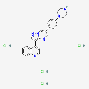 molecular formula C25H26Cl4N6 B2546857 LDN193189 (Tetrahydrochloride) CAS No. 2310134-98-4