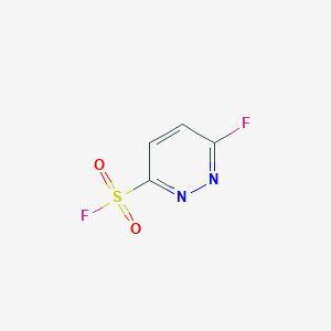 molecular formula C4H2F2N2O2S B2546864 6-Fluoropyridazine-3-sulfonyl fluoride CAS No. 2174001-21-7