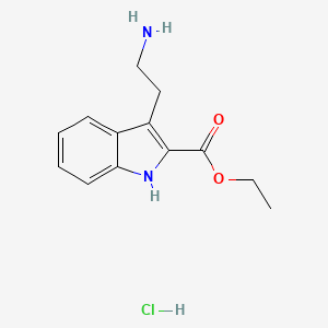 ethyl 3-(2-aminoethyl)-1H-indole-2-carboxylate;hydrochloride