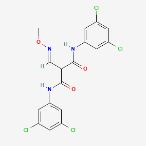 molecular formula C17H13Cl4N3O3 B2546873 N~1~,N~3~-bis(3,5-dichlorophenyl)-2-[(methoxyimino)methyl]malonamide CAS No. 339096-48-9