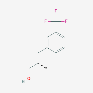 molecular formula C11H13F3O B2546878 (2S)-2-Methyl-3-[3-(trifluoromethyl)phenyl]propan-1-ol CAS No. 2248186-95-8