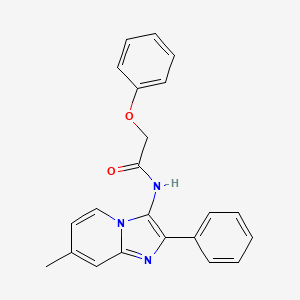 N-(7-methyl-2-phenylimidazo[1,2-a]pyridin-3-yl)-2-phenoxyacetamide