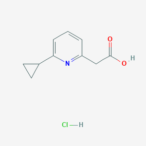 2-(6-Cyclopropylpyridin-2-yl)acetic acid hydrochloride