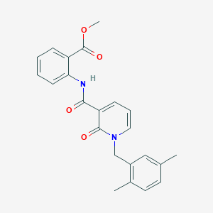 Methyl 2-(1-(2,5-dimethylbenzyl)-2-oxo-1,2-dihydropyridine-3-carboxamido)benzoate