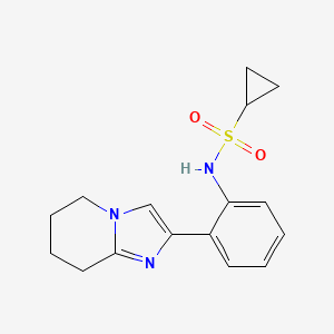 N-(2-(5,6,7,8-tetrahydroimidazo[1,2-a]pyridin-2-yl)phenyl)cyclopropanesulfonamide