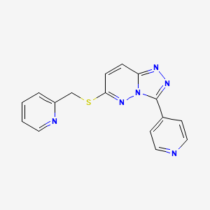 3-Pyridin-4-yl-6-(pyridin-2-ylmethylsulfanyl)-[1,2,4]triazolo[4,3-b]pyridazine
