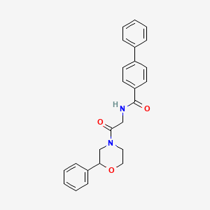 N-(2-oxo-2-(2-phenylmorpholino)ethyl)-[1,1'-biphenyl]-4-carboxamide