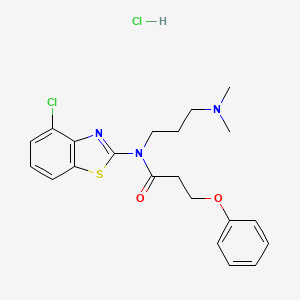 N-(4-chlorobenzo[d]thiazol-2-yl)-N-(3-(dimethylamino)propyl)-3-phenoxypropanamide hydrochloride