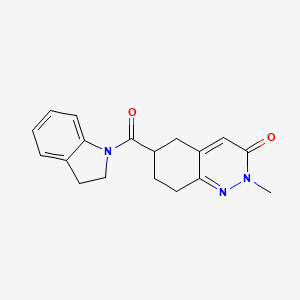 6-(indoline-1-carbonyl)-2-methyl-5,6,7,8-tetrahydrocinnolin-3(2H)-one