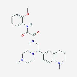 N1-(2-methoxyphenyl)-N2-(2-(1-methyl-1,2,3,4-tetrahydroquinolin-6-yl)-2-(4-methylpiperazin-1-yl)ethyl)oxalamide