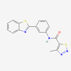 N-(3-(benzo[d]thiazol-2-yl)phenyl)-4-methyl-1,2,3-thiadiazole-5-carboxamide