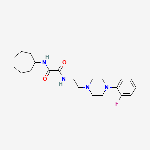 N1-cycloheptyl-N2-(2-(4-(2-fluorophenyl)piperazin-1-yl)ethyl)oxalamide