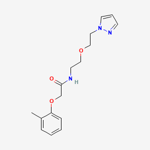 N-(2-(2-(1H-pyrazol-1-yl)ethoxy)ethyl)-2-(o-tolyloxy)acetamide