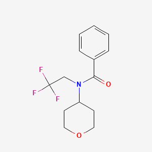 N-(tetrahydro-2H-pyran-4-yl)-N-(2,2,2-trifluoroethyl)benzamide
