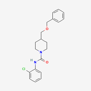 molecular formula C20H23ClN2O2 B2546946 4-((benzyloxy)methyl)-N-(2-chlorophenyl)piperidine-1-carboxamide CAS No. 1323682-09-2