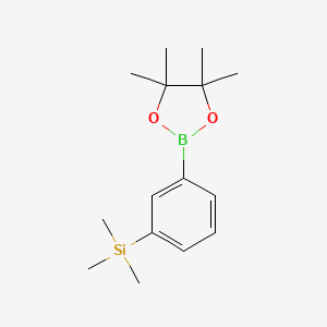 2-[3-(Trimethylsilyl)phenyl]-4,4,5,5-tetramethyl-1,3,2-dioxaborolane