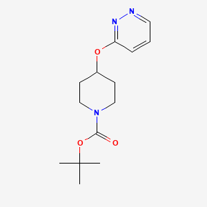 molecular formula C14H21N3O3 B2546965 Tert-butyl 4-(pyridazin-3-yloxy)piperidine-1-carboxylate CAS No. 1797278-32-0