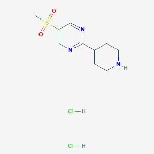 5-Methylsulfonyl-2-piperidin-4-ylpyrimidine;dihydrochloride