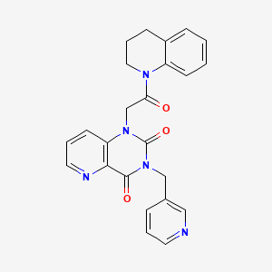 1-(2-(3,4-dihydroquinolin-1(2H)-yl)-2-oxoethyl)-3-(pyridin-3-ylmethyl)pyrido[3,2-d]pyrimidine-2,4(1H,3H)-dione