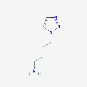 molecular formula C6H12N4 B2546991 4-(1H-1,2,3-triazol-1-yl)butan-1-amine CAS No. 325490-78-6