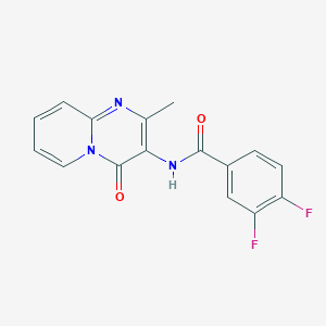 molecular formula C16H11F2N3O2 B2547013 3,4-二氟-N-(2-甲基-4-氧代-4H-吡啶并[1,2-a]嘧啶-3-基)苯甲酰胺 CAS No. 904825-19-0