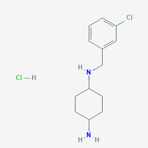 molecular formula C13H20Cl2N2 B2547016 N1-(3-Chlorobenzyl)cyclohexane-1,4-diamine hydrochloride CAS No. 1366386-58-4