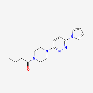 1-(4-(6-(1H-pyrrol-1-yl)pyridazin-3-yl)piperazin-1-yl)butan-1-one