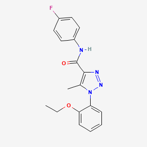 1-(2-ethoxyphenyl)-N-(4-fluorophenyl)-5-methyl-1H-1,2,3-triazole-4-carboxamide