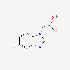molecular formula C9H7FN2O2 B2547048 2-(5-氟-1H-苯并[d]咪唑-1-基)乙酸 CAS No. 1501106-40-6