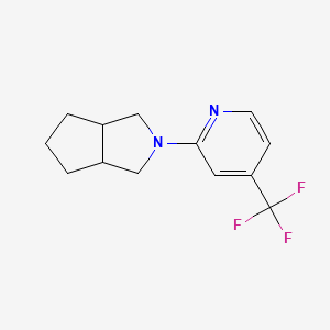 2-[4-(Trifluoromethyl)pyridin-2-yl]-3,3a,4,5,6,6a-hexahydro-1H-cyclopenta[c]pyrrole