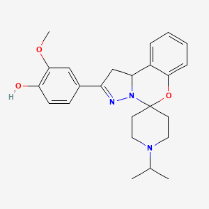 4-(1'-Isopropyl-1,10b-dihydrospiro[benzo[e]pyrazolo[1,5-c][1,3]oxazine-5,4'-piperidin]-2-yl)-2-methoxyphenol