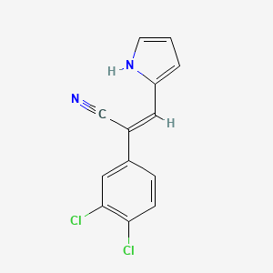 molecular formula C13H8Cl2N2 B2547061 (alphaZ)-alpha-(3,4-Dichlorophenyl)-1H-pyrrole-2-acrylonitrile 