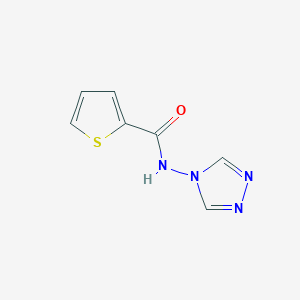 molecular formula C7H6N4OS B2547062 N-(4H-1,2,4-三唑-4-基)-2-噻吩甲酰胺 CAS No. 349127-13-5