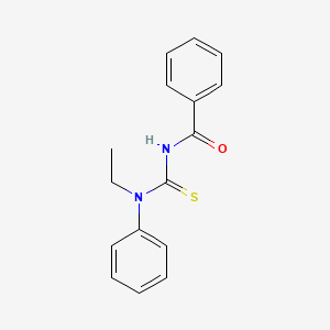 molecular formula C16H16N2OS B2547072 N-((Ethylphenylamino)thioxomethyl)benzamide CAS No. 59849-40-0