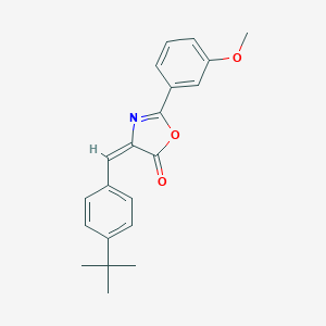 molecular formula C21H21NO3 B254708 4-(4-tert-butylbenzylidene)-2-(3-methoxyphenyl)-1,3-oxazol-5(4H)-one 