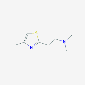 molecular formula C8H14N2S B2547090 Dimethyl[2-(4-methyl-1,3-thiazol-2-yl)ethyl]amin CAS No. 102158-55-4