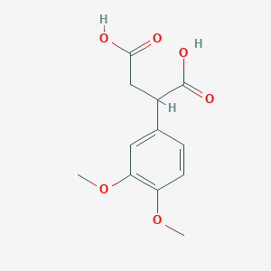 molecular formula C12H14O6 B2547093 Acide 2-(3,4-diméthoxyphényl)succinique CAS No. 38175-27-8