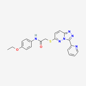 N-(4-ethoxyphenyl)-2-[(3-pyridin-2-yl-[1,2,4]triazolo[4,3-b]pyridazin-6-yl)sulfanyl]acetamide