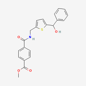 Methyl 4-(((5-(hydroxy(phenyl)methyl)thiophen-2-yl)methyl)carbamoyl)benzoate