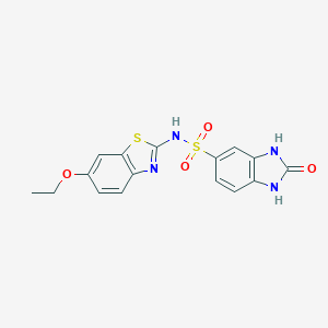 molecular formula C16H14N4O4S2 B254712 N-(6-ethoxy-1,3-benzothiazol-2-yl)-2-oxo-2,3-dihydro-1H-benzimidazole-5-sulfonamide 