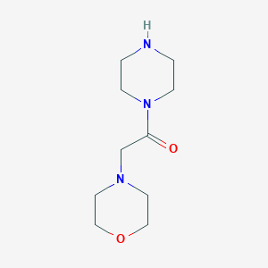 molecular formula C10H19N3O2 B2547124 4-(2-Oxo-2-piperazin-1-ylethyl)morpholine CAS No. 436852-06-1