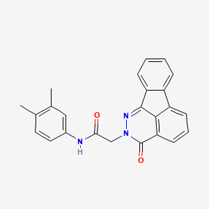 molecular formula C24H19N3O2 B2547131 N-(3,4-dimethylphenyl)-2-(3-oxoindeno[1,2,3-de]phthalazin-2(3H)-yl)acetamide CAS No. 923233-98-1