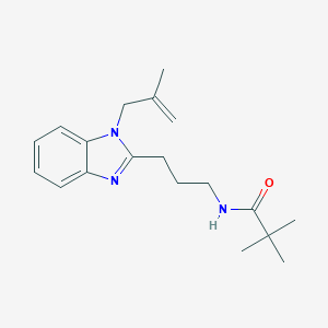 2,2-dimethyl-N-{3-[1-(2-methylprop-2-enyl)-1H-benzimidazol-2-yl]propyl}propanamide